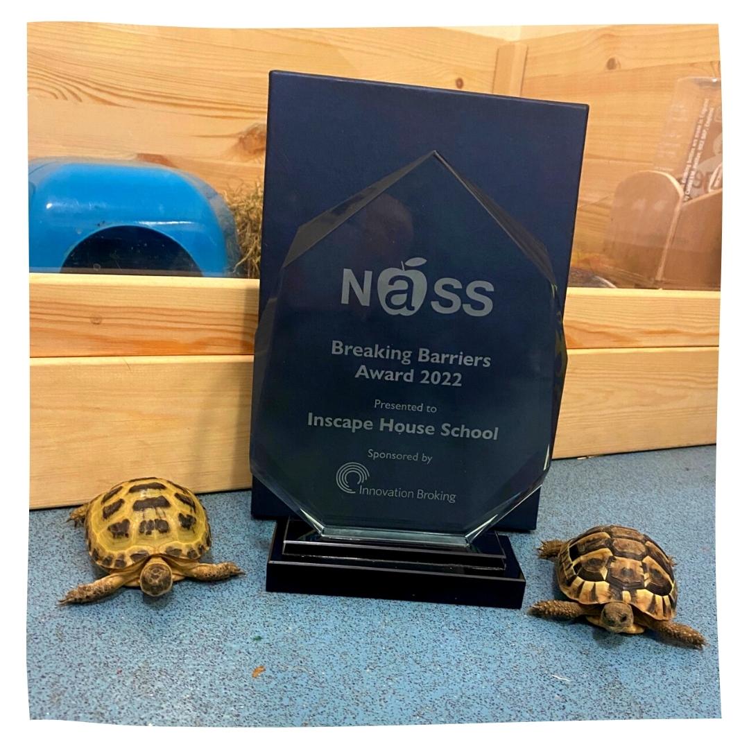 The newest addition to the team, the tortoises next to the prestigious NASS award