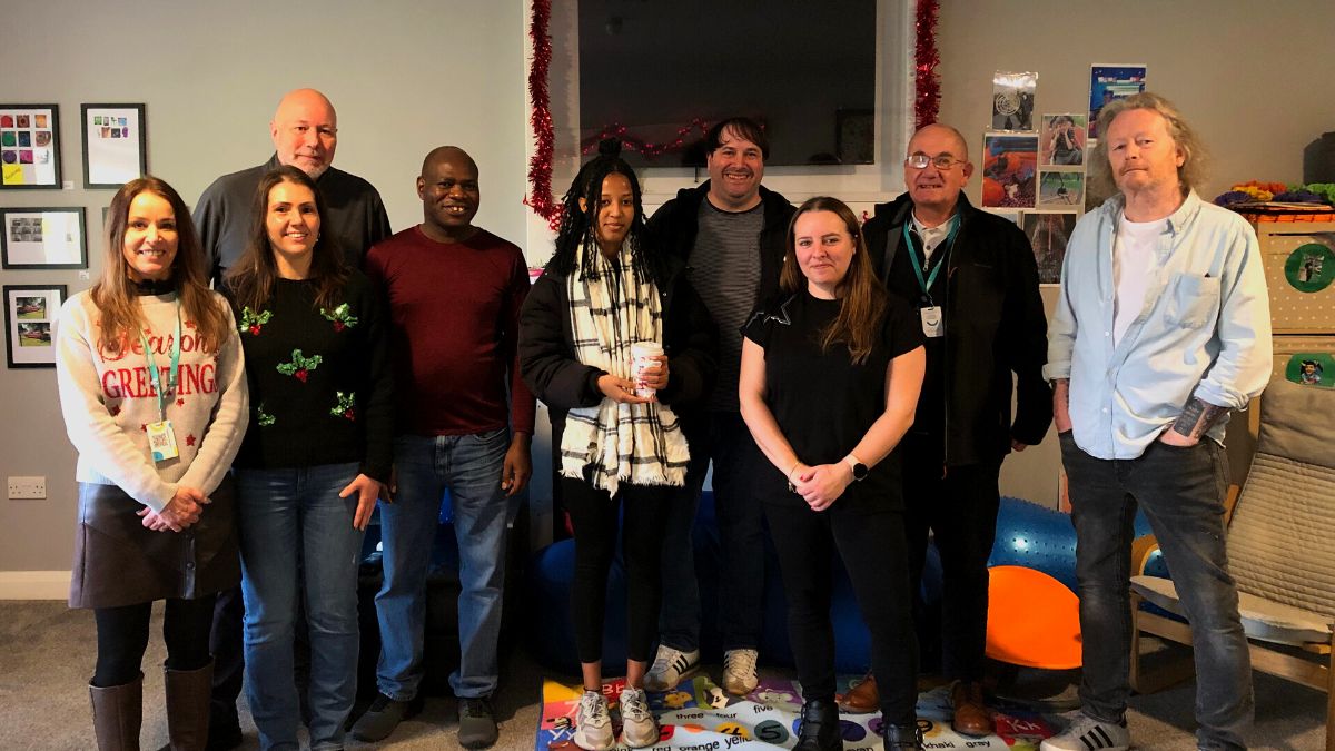 A group picture of some of the Haines House staff and Together Trust staff members that attended on the day