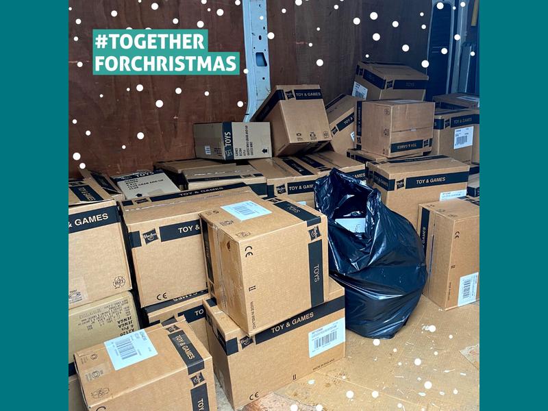 A huge 'thank you' to Cash for Kids Greater Manchester for their amazing #MissionChristmas2021 donations to our Christmas Appeal.