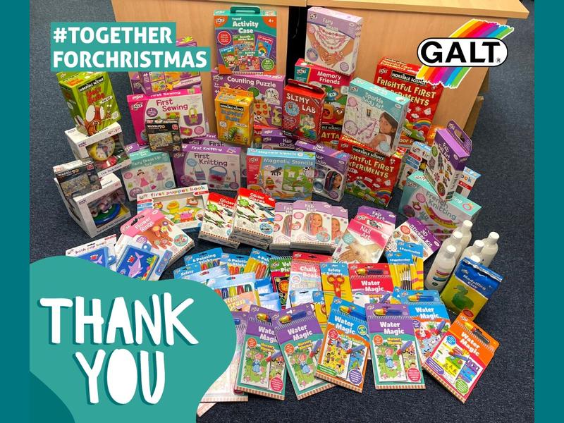 A wonderful donation by Galt Toys to our Christmas appeal.