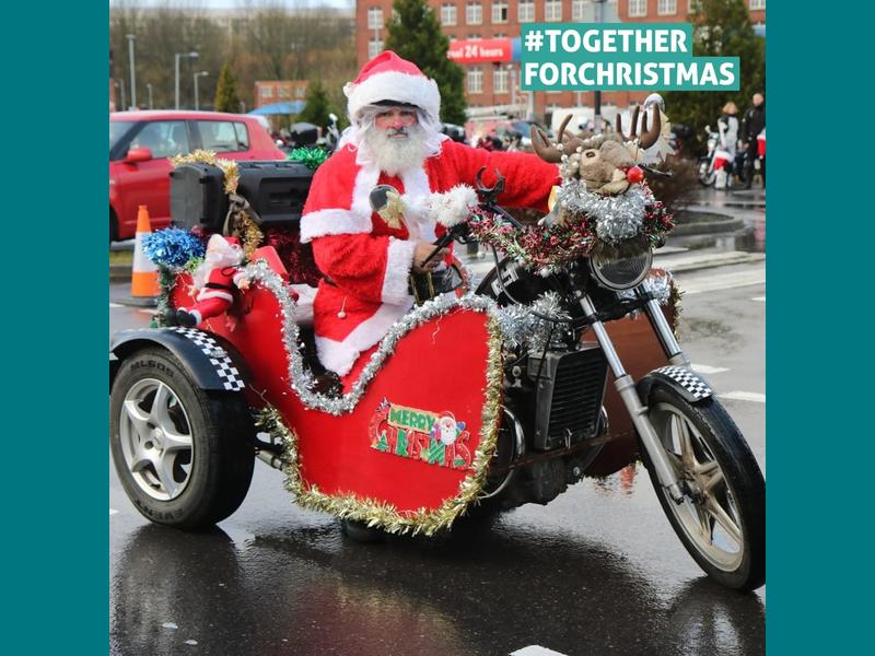 On 12 December the annual Roughleys Bike Show Christmas Toy Run took place, when once again a friendly fleet of local bikers, many dressed as Father Christmas and his helpers, set off on a ride from Stockport to our Cheadle HQ to drop off toys for our Christmas toy appeal. A huge ‘thank you’ to everyone who took part, as they have been helping us for over 20 years. A magnificent record of generosity.