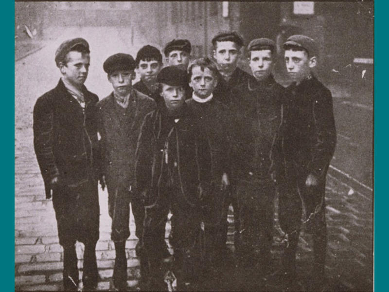 Street lads, Victorian Manchester  