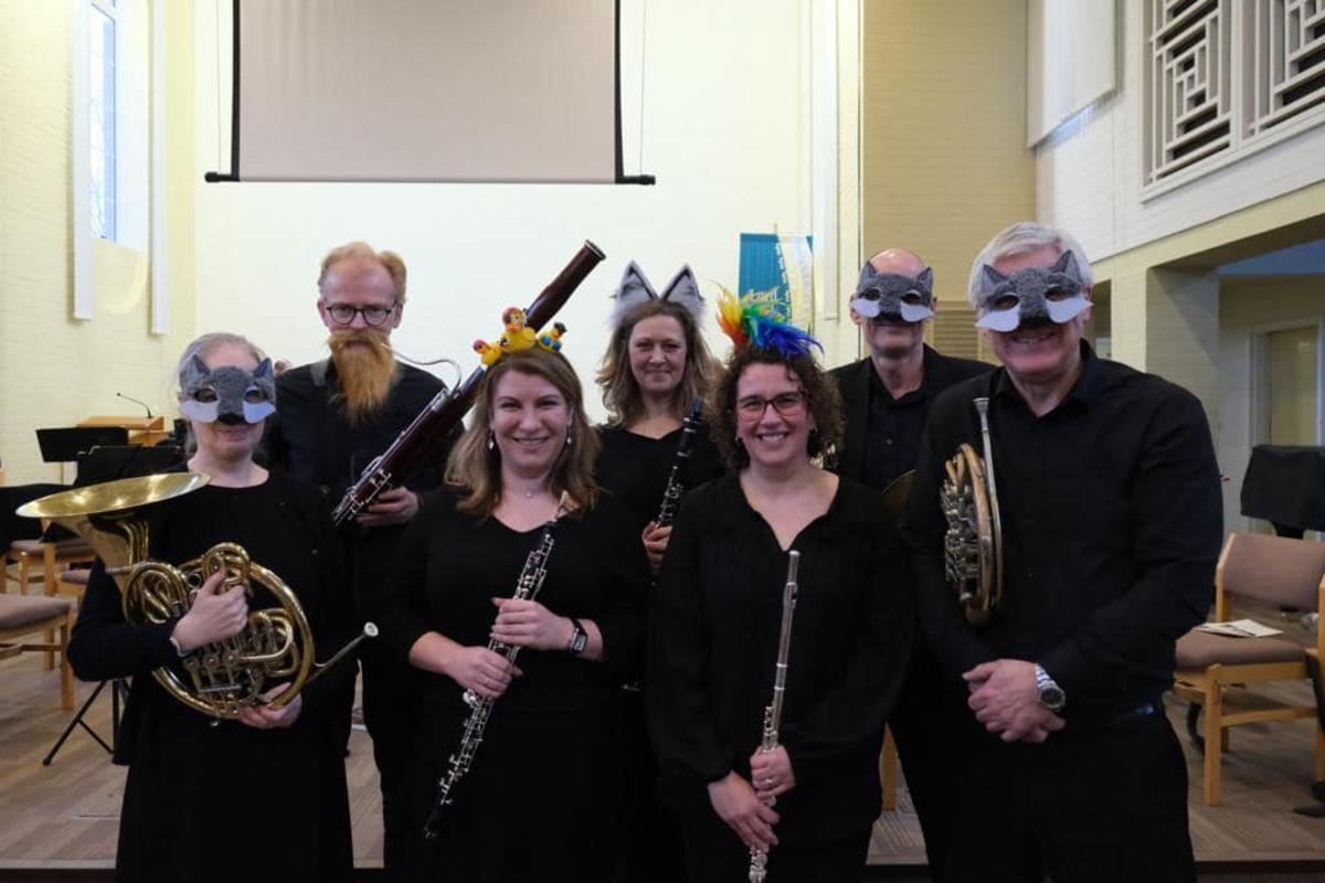 A part of the Amaretti Chamber Orchestra, representing the ‘animals’ in 'Peter and the Wolf' , and the grandfather