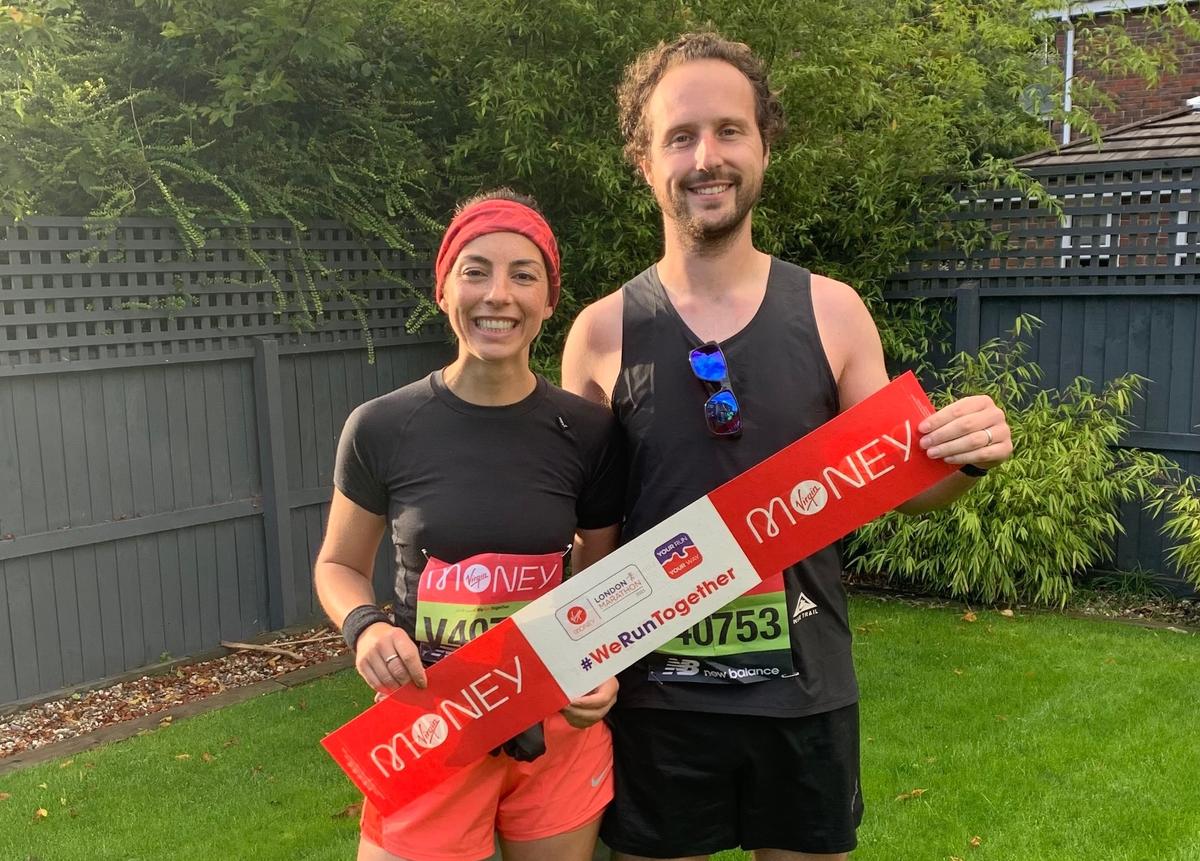 runners smiling at the camera