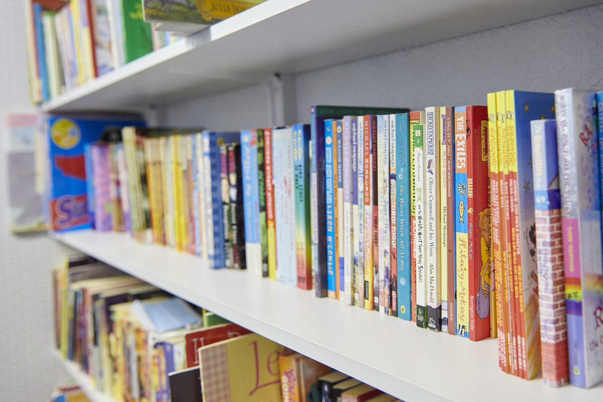 book on a bookshelf
