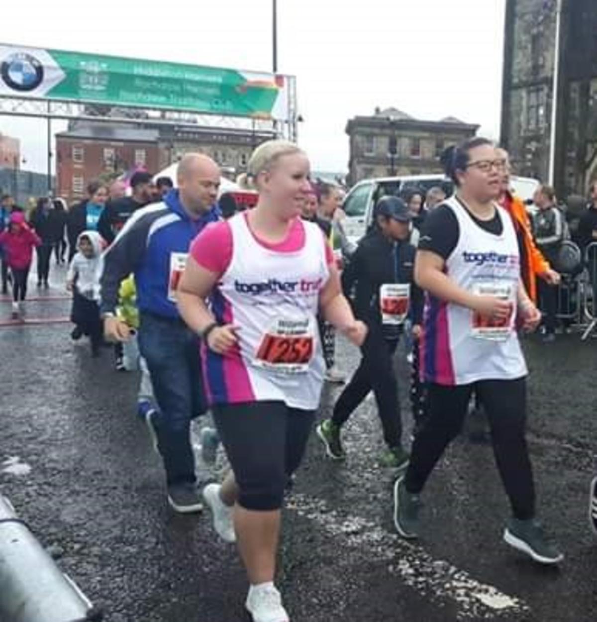 (Left to right) Emma Gillatt and Ashleigh Ho From couch to 5K – helping the Together Trust along the way
