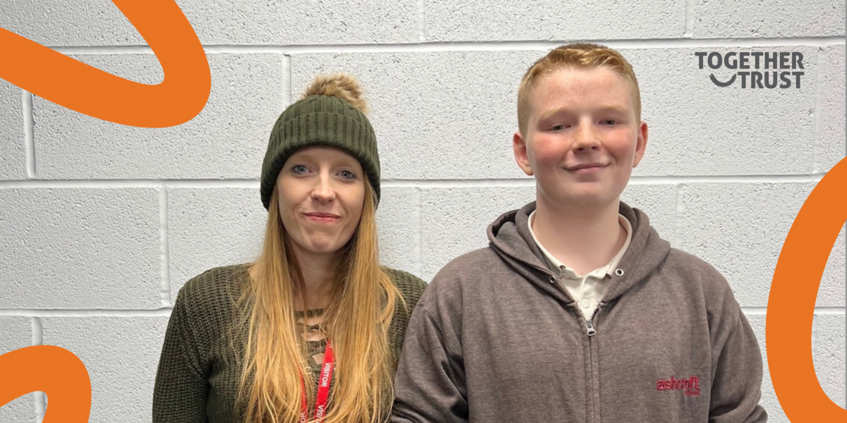 A photo of Kyran and his mother. A photo of Kyran and his mother.