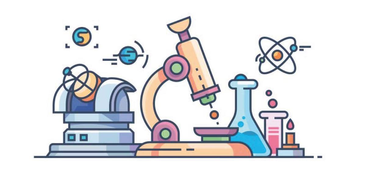 A cartoon drawing of scientific equipment