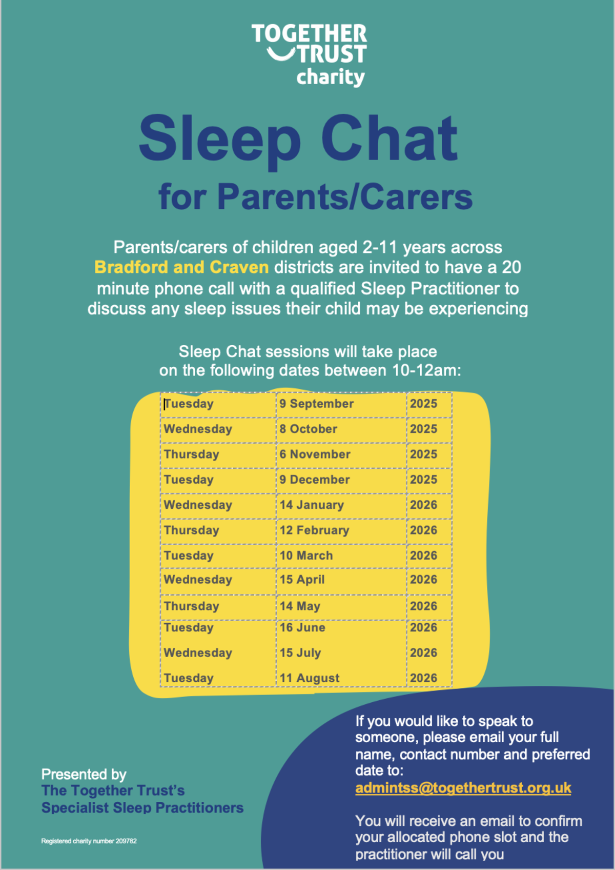 sleep chat for professionals