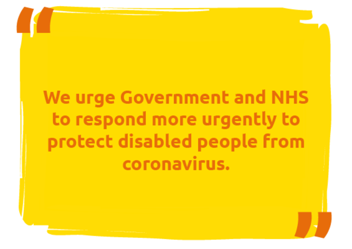 Quote from the open Statement from Disabled People’s Organisations and Allies - February 2021