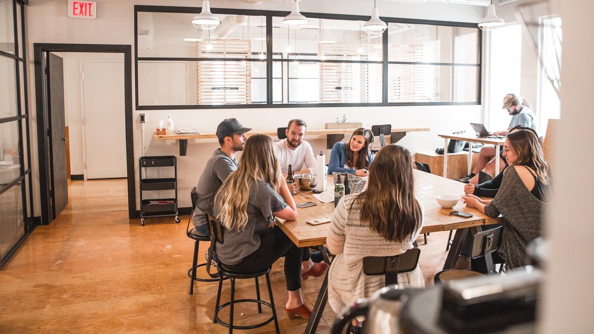 people meeting around a table
