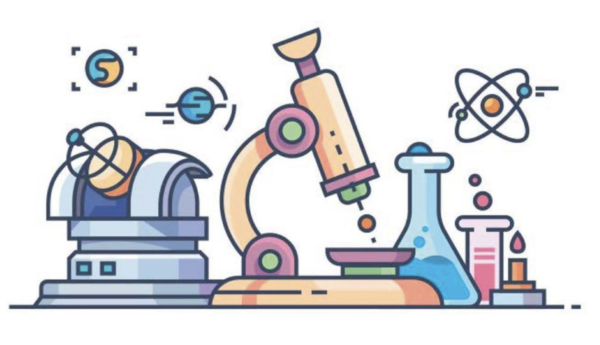a drawing of science equipment a drawing of science equipment