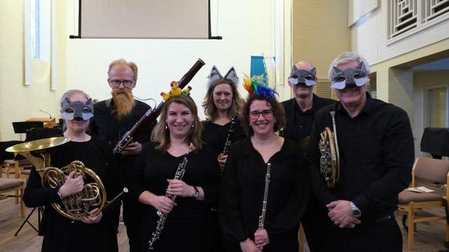 A part of the Amaretti Chamber Orchestra, representing the ‘animals’ in 'Peter and the Wolf' , and the grandfather