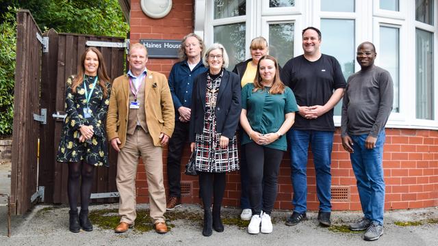 Haines house team and staff at Together Trust posing for a photo with the Deputy Lord Mayor of Salford