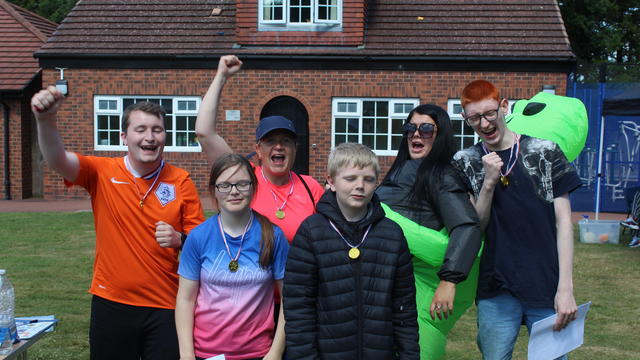 Aschroft School students at the closing ceremony of their Olympic-themed sports day.