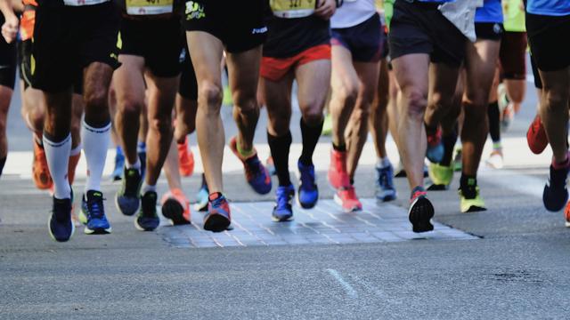 a selection of runners legs