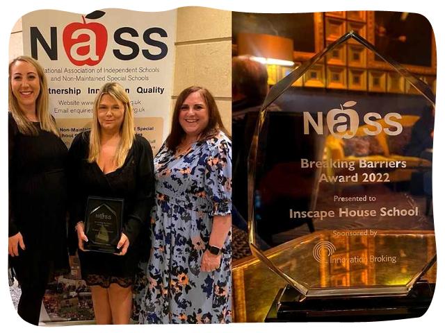 Inscape's team with the NASS Award at the ceremony